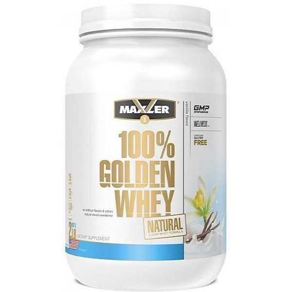Golden whey natural 908 г, ваниль Mxl